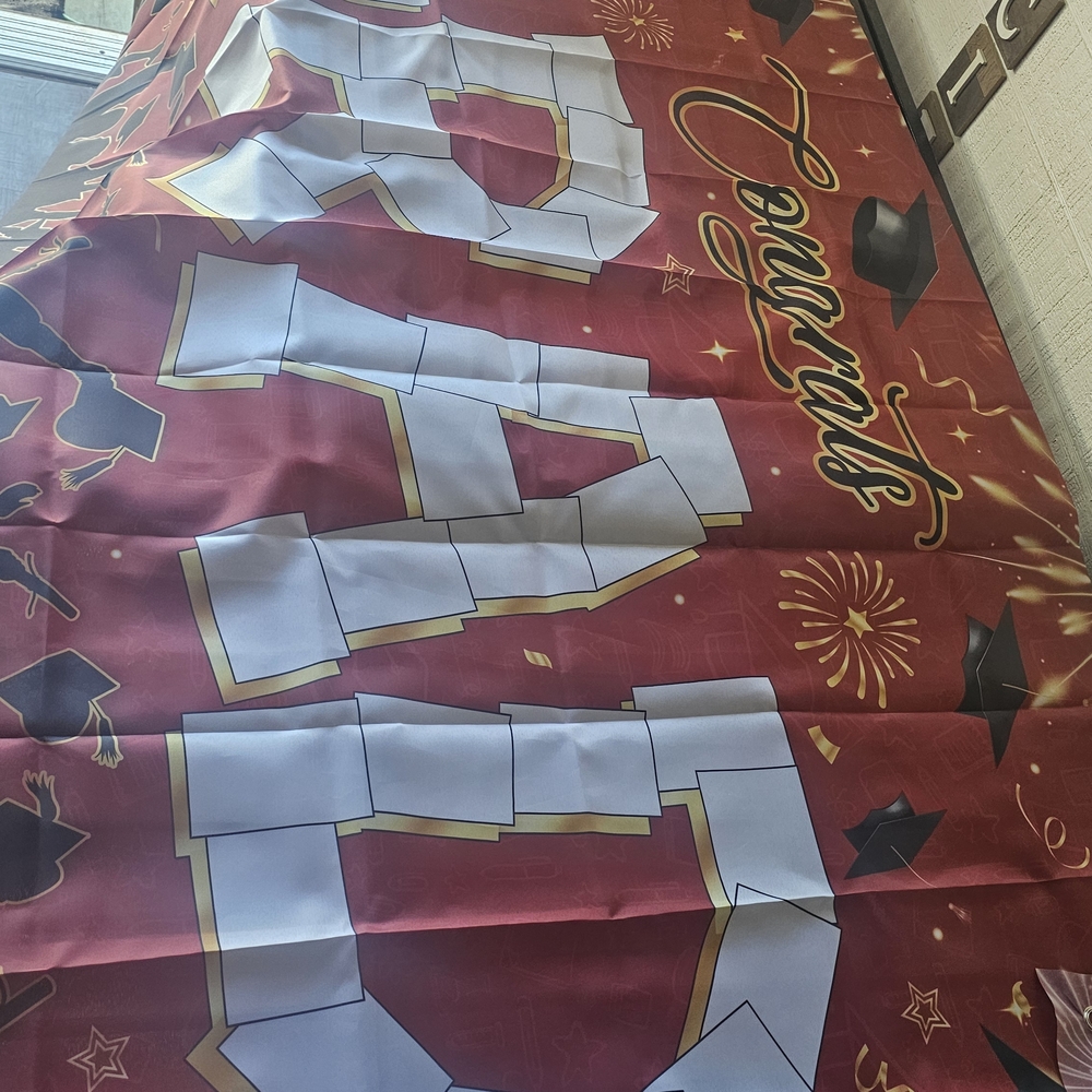 Graduation Party Banner - Red and White